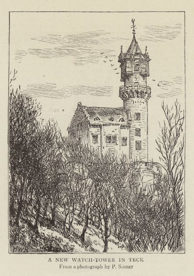 Une nouvelle tour de guet à Teck - Henry William Brewer